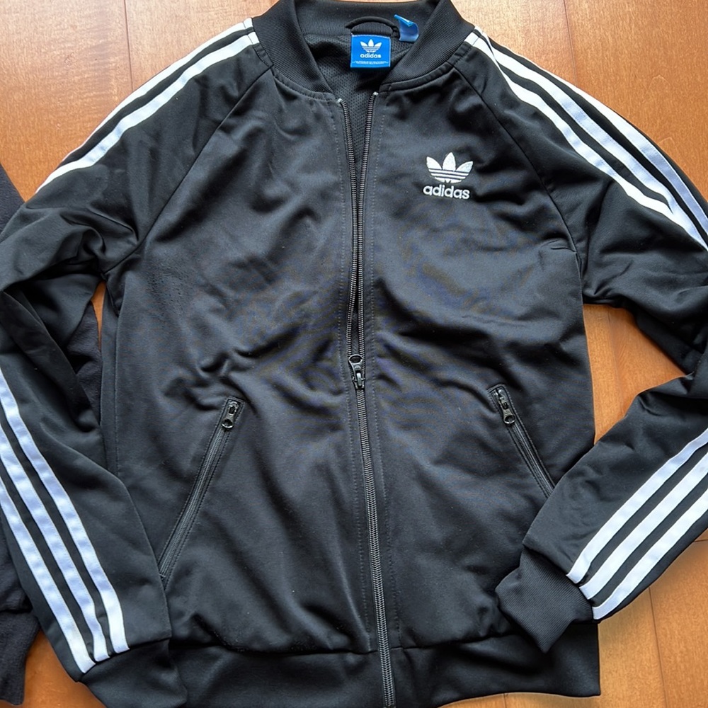 Adidas sweatshirt & zip jacket